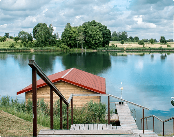 Poilsio namelių nuoma prie ežero